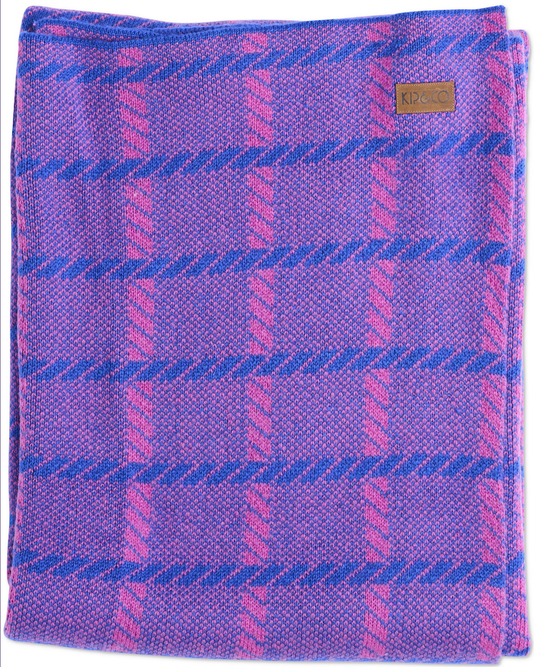 Kip & Co Pink Punch Check Blanket
