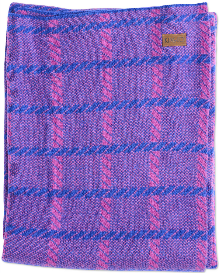 Kip & Co Pink Punch Check Blanket