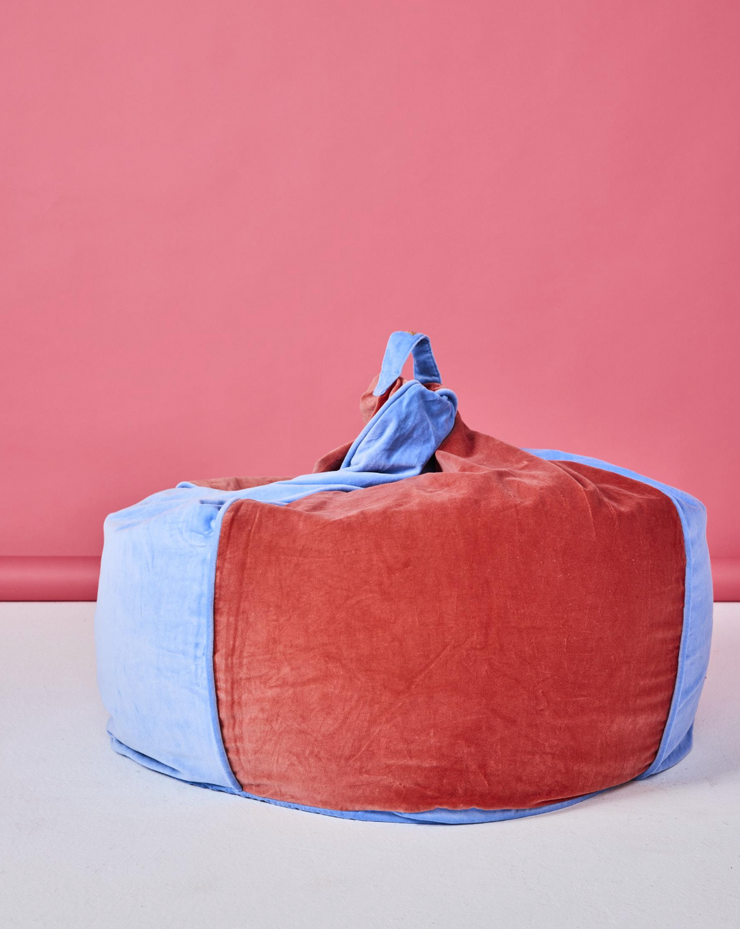 Kip & Co Blue Robin Velvet Beanbag