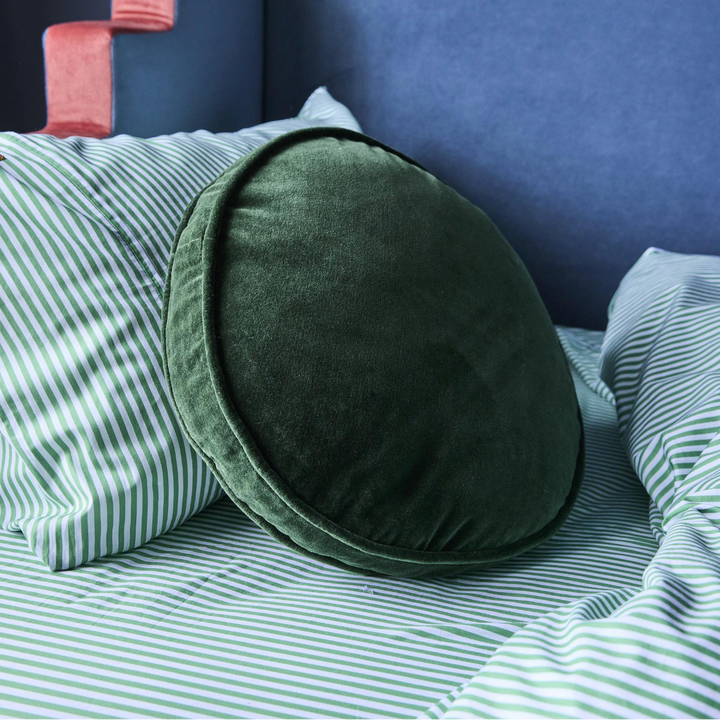 Kip & Co Tarragon Stripe Organic Cotton Fitted Sheet