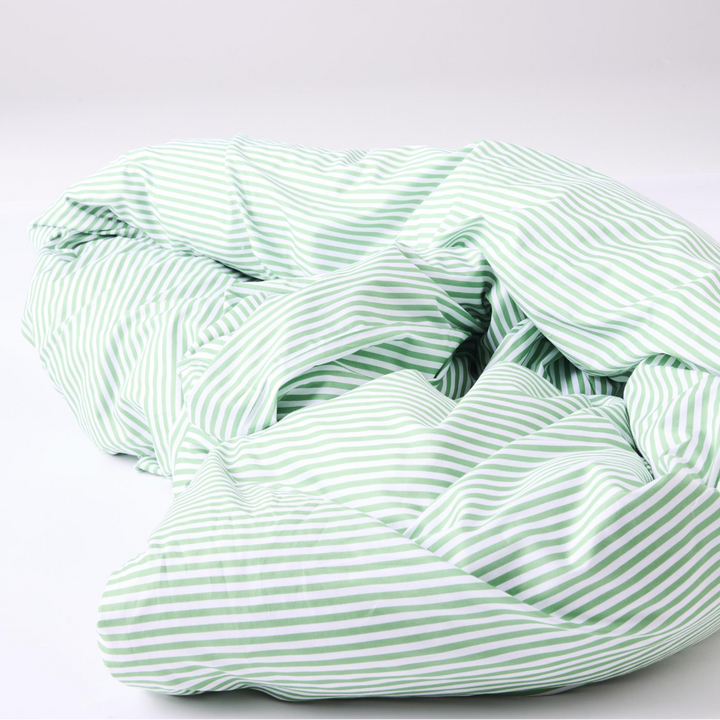 Kip & Co Tarragon Stripe Organic Cotton Quilt Cover