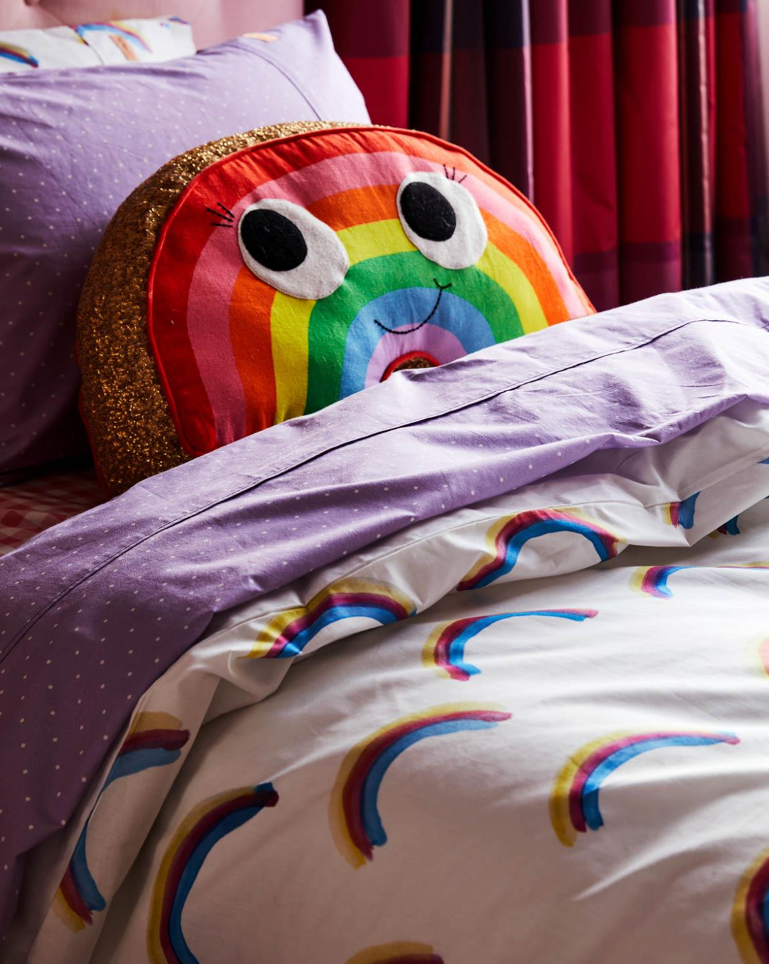 Kip & Co Rainbow Bright Cushion