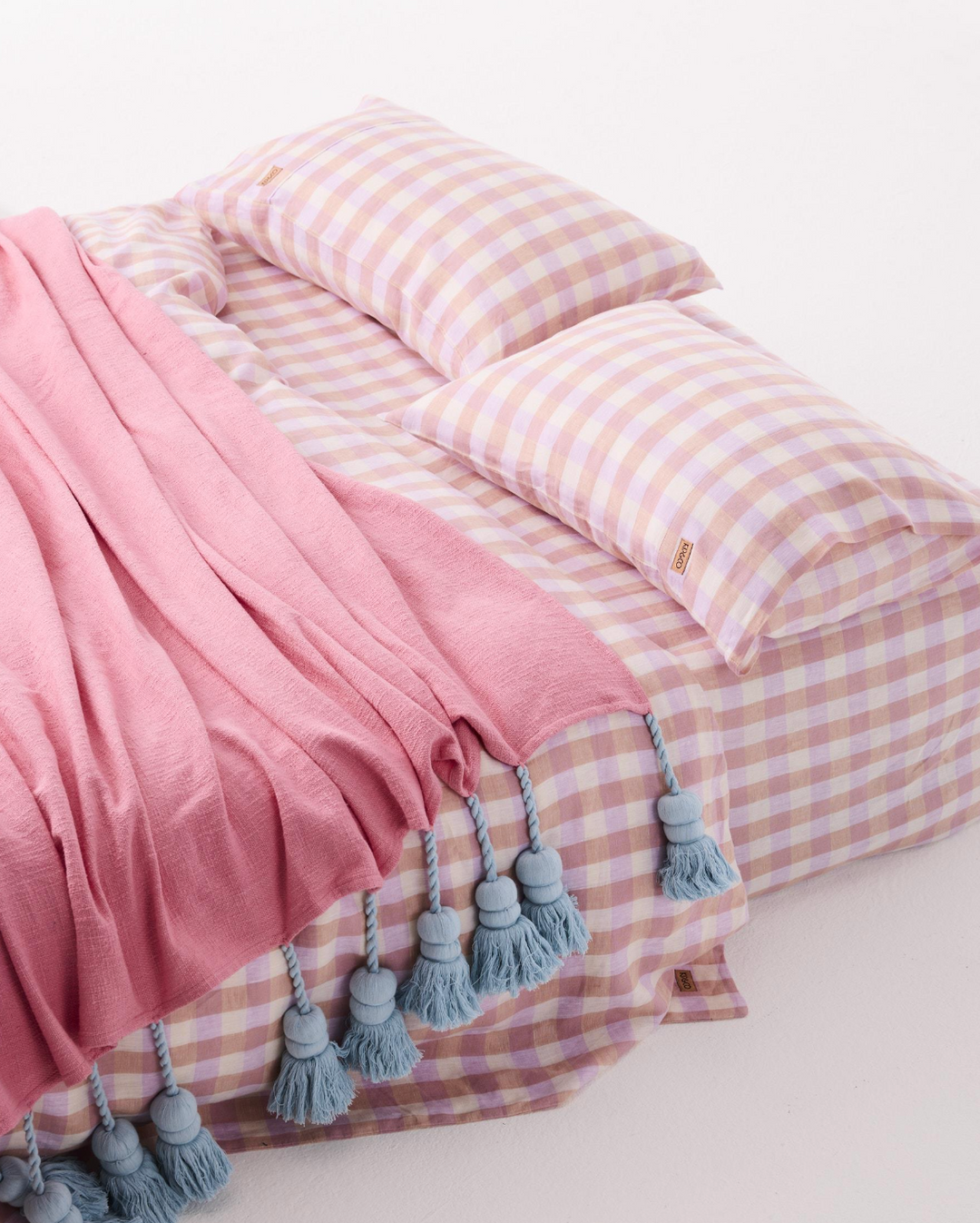 Kip & Co Hazy Days Linen Fitted Sheet