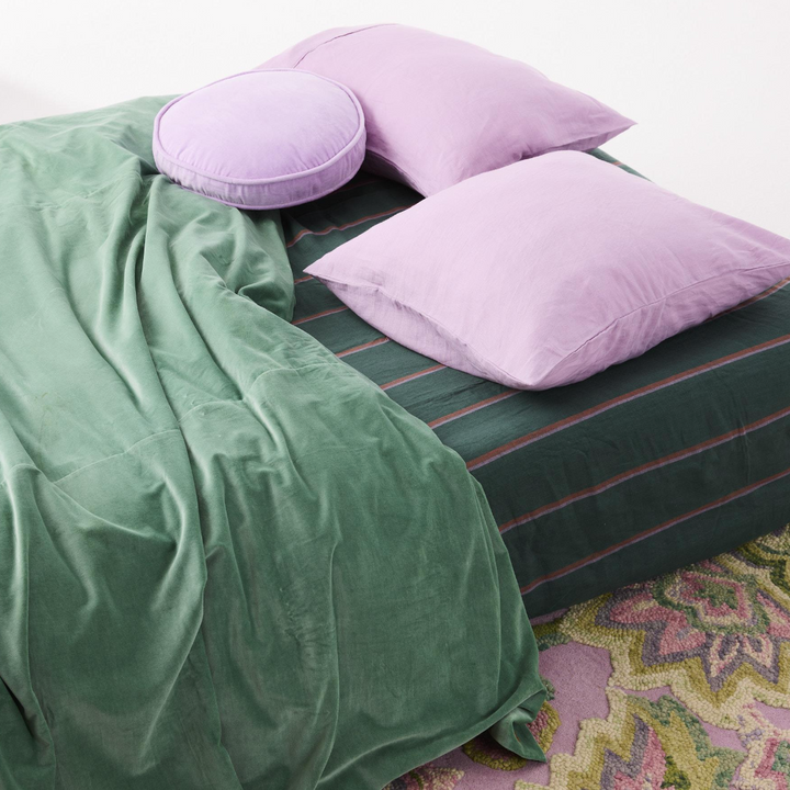 Kip & Co Pistachio Velvet Quilt Cover