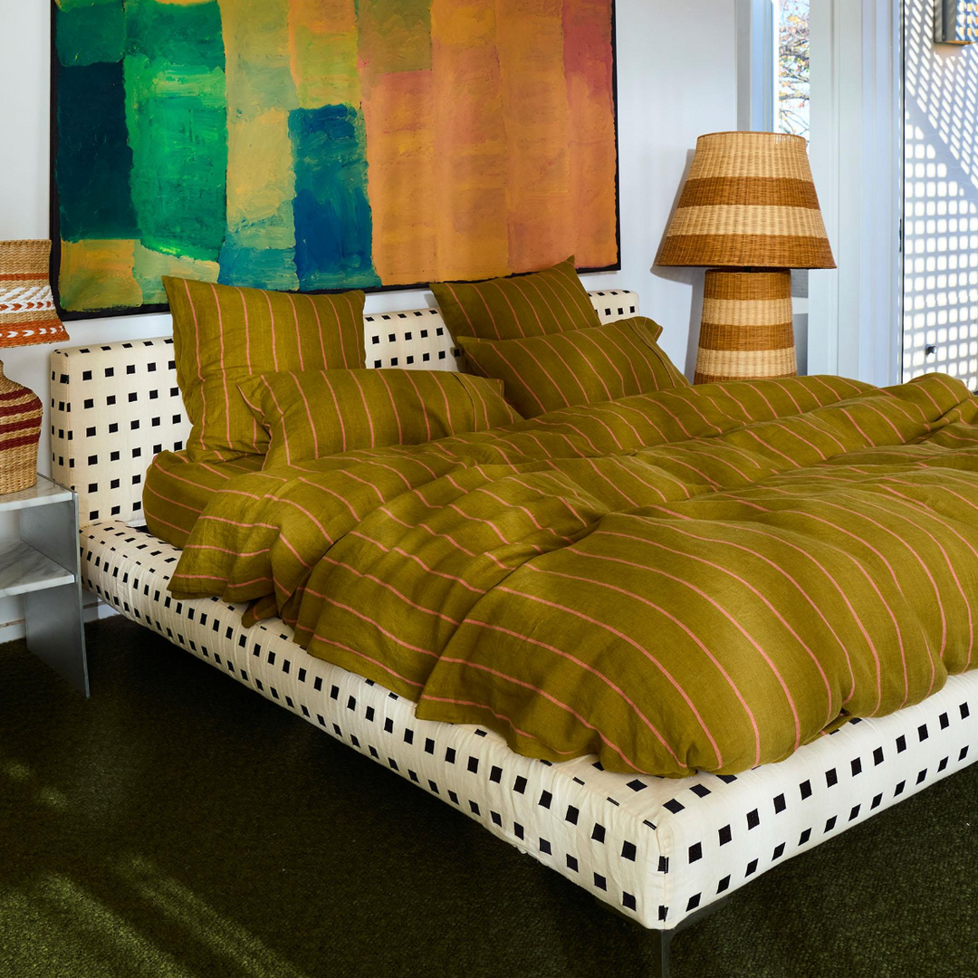 Kip & Co Tapenade Delight Linen Quilt Cover
