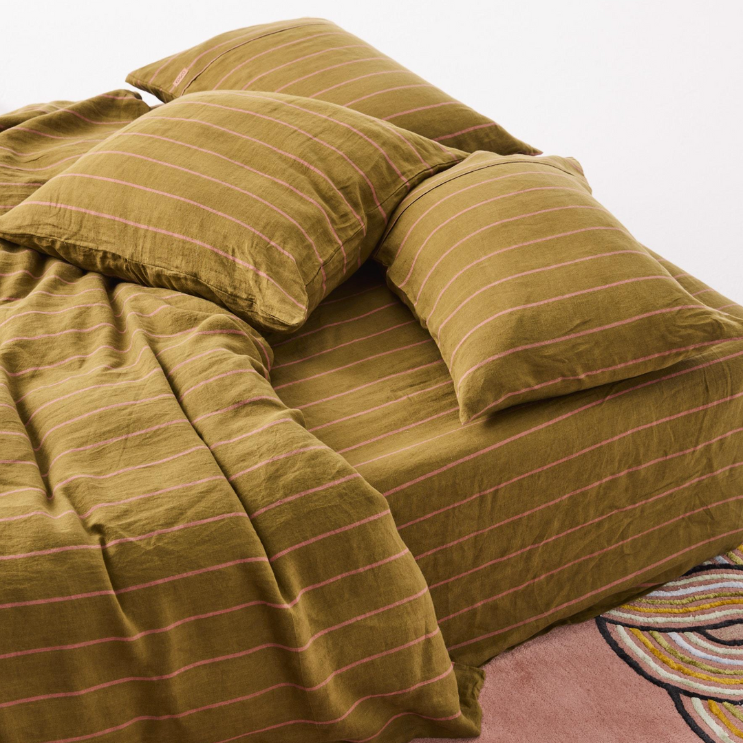 Kip & Co Tapenade Delight Linen Quilt Cover