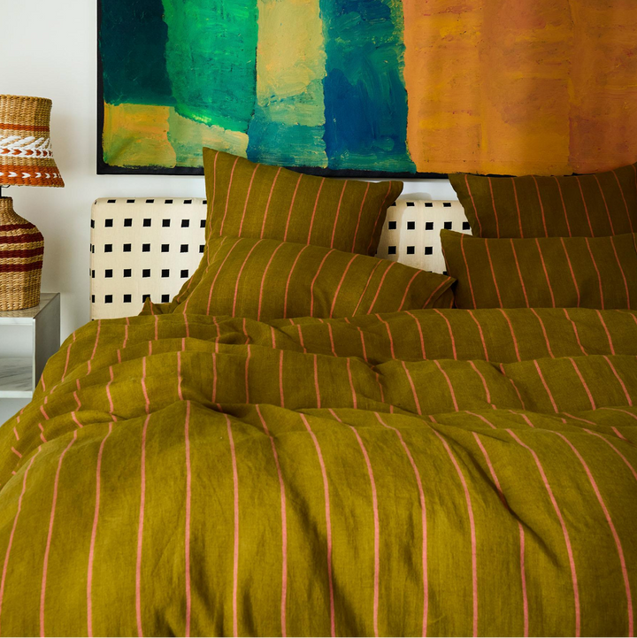 Kip & Co Tapenade Delight Linen Quilt Cover