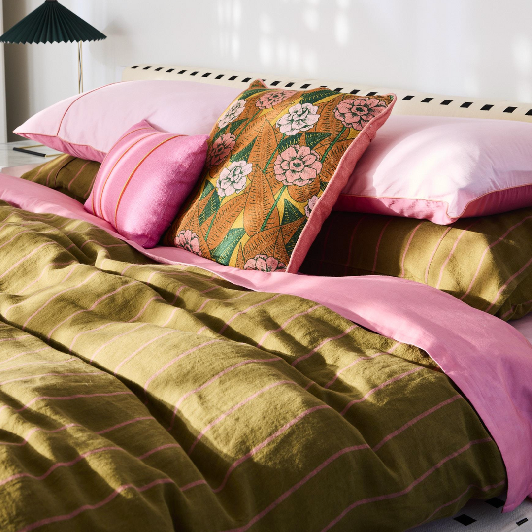 Kip & Co Tapenade Delight Linen Quilt Cover