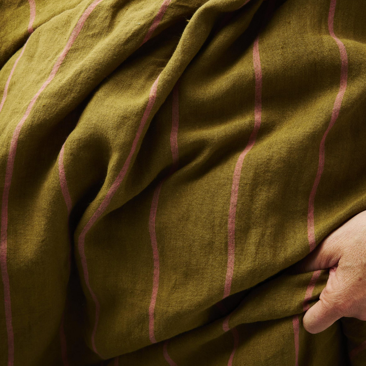 Kip & Co Tapenade Delight Linen Fitted Sheet