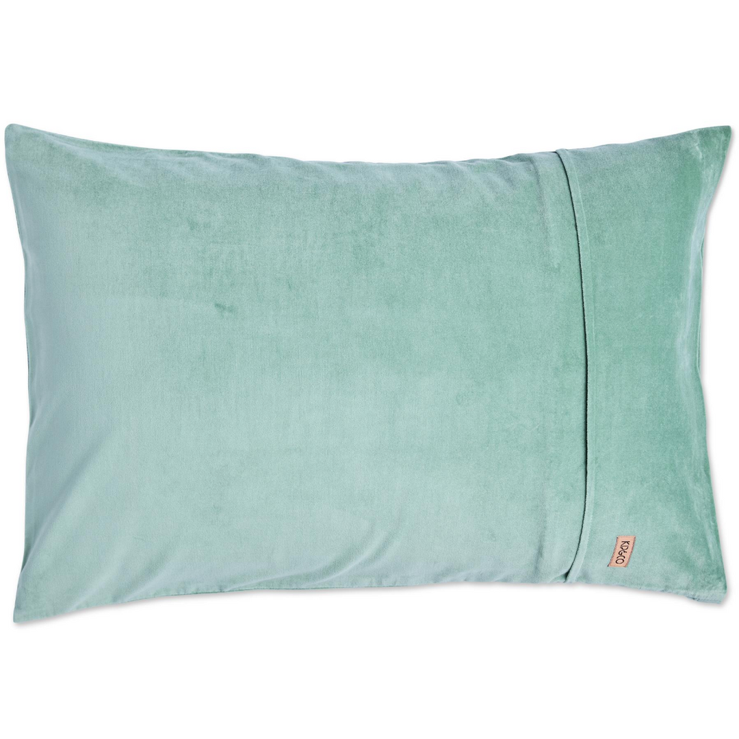 Kip & Co Pistachio Velvet Pillowcases