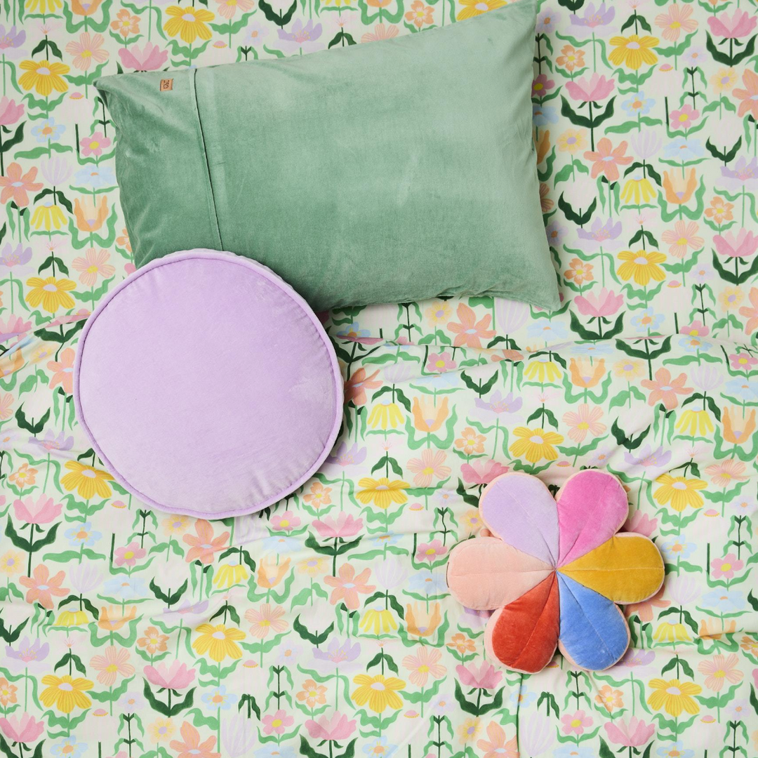 Kip & Co Pistachio Velvet Pillowcases