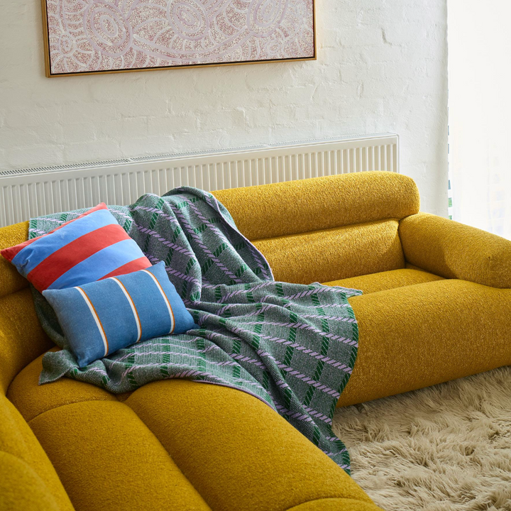 Kip & Co Alpine Violet Check Blanket