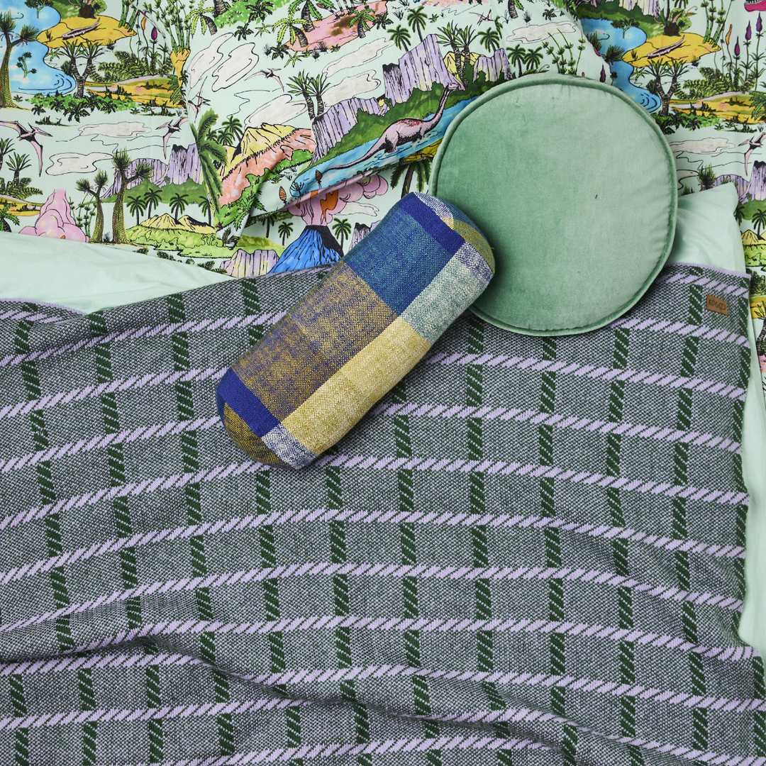 Kip & Co Alpine Violet Check Blanket
