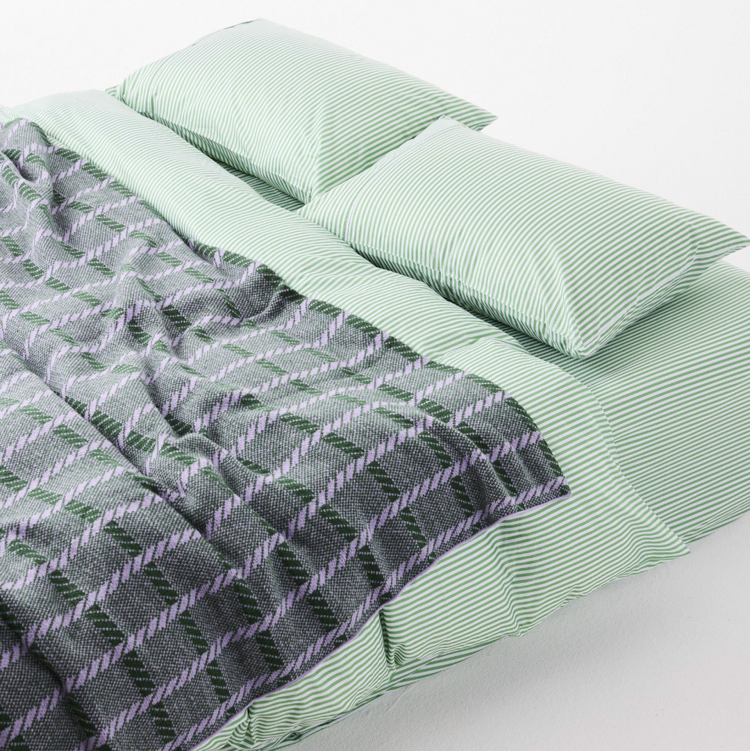 Kip & Co Alpine Violet Check Blanket