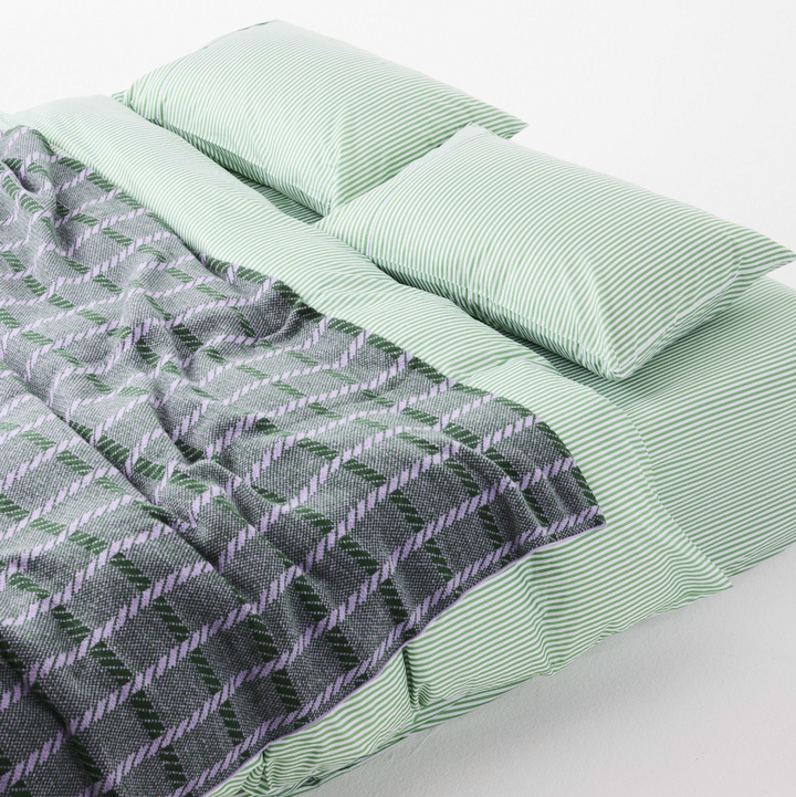 Kip & Co Alpine Violet Check Blanket