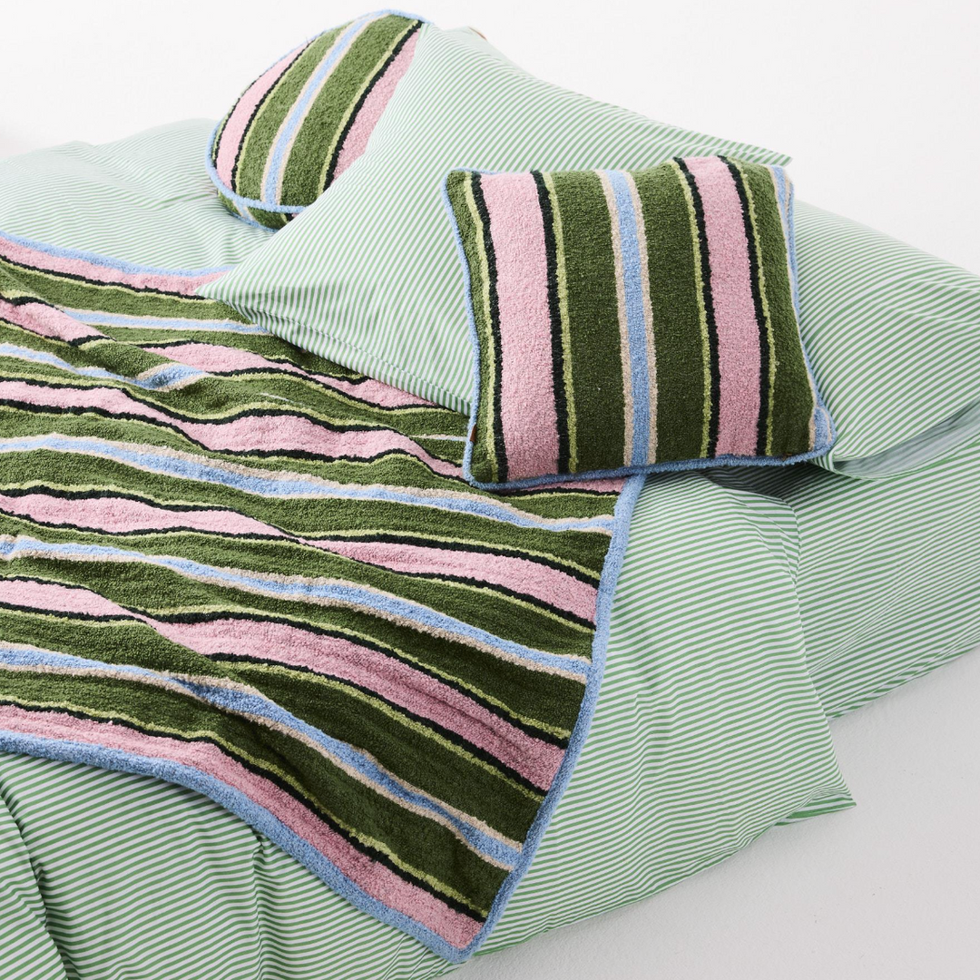 Kip & Co Cactus Stripe Boucle Blanket