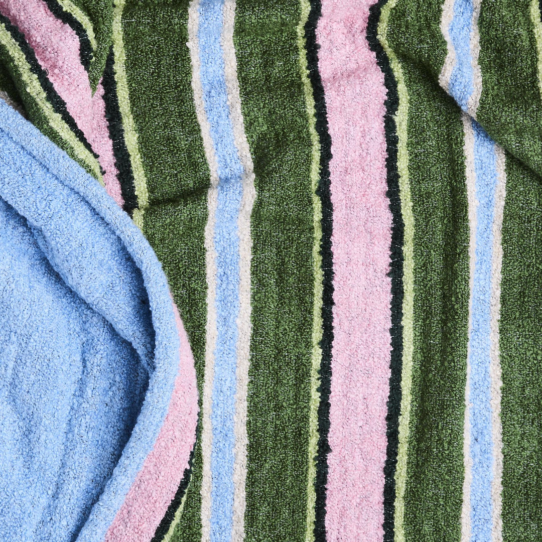 Kip & Co Cactus Stripe Boucle Blanket