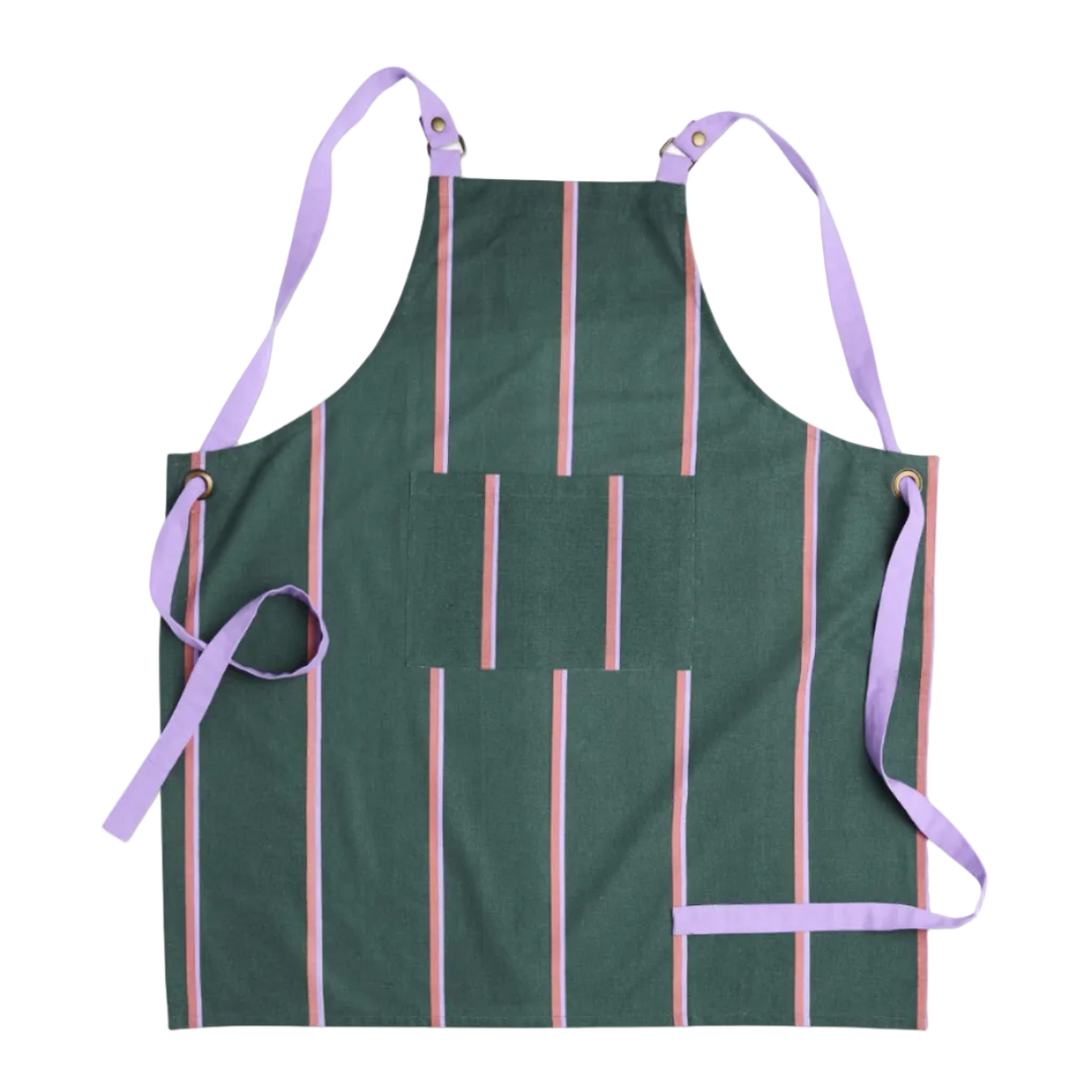 Kip & Co Wakame Crush Stripe Canvas Apron