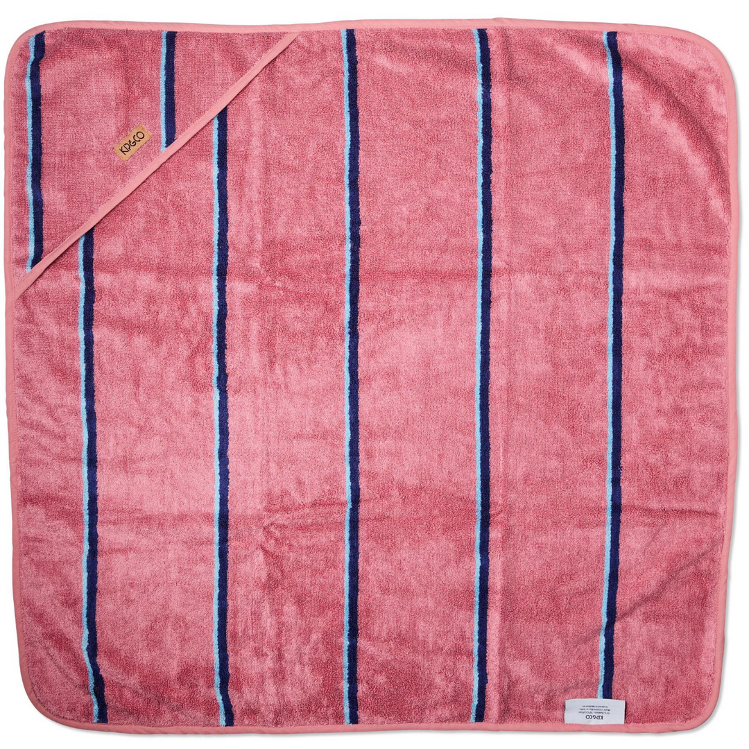 Kip & Co Blushing Stripe Bamboo Terry Baby Towel