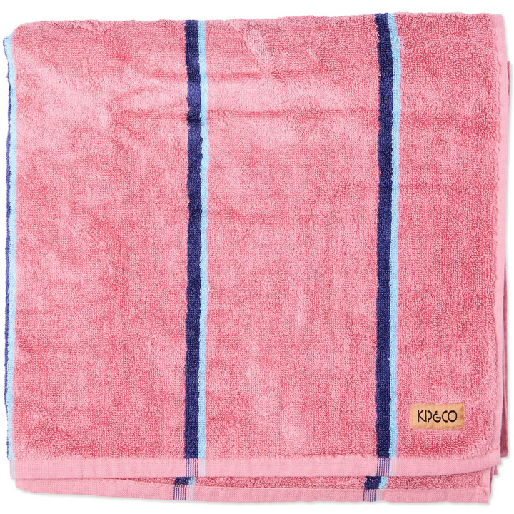 Kip & Co Blushing Stripe Bamboo Terry Bath Towel