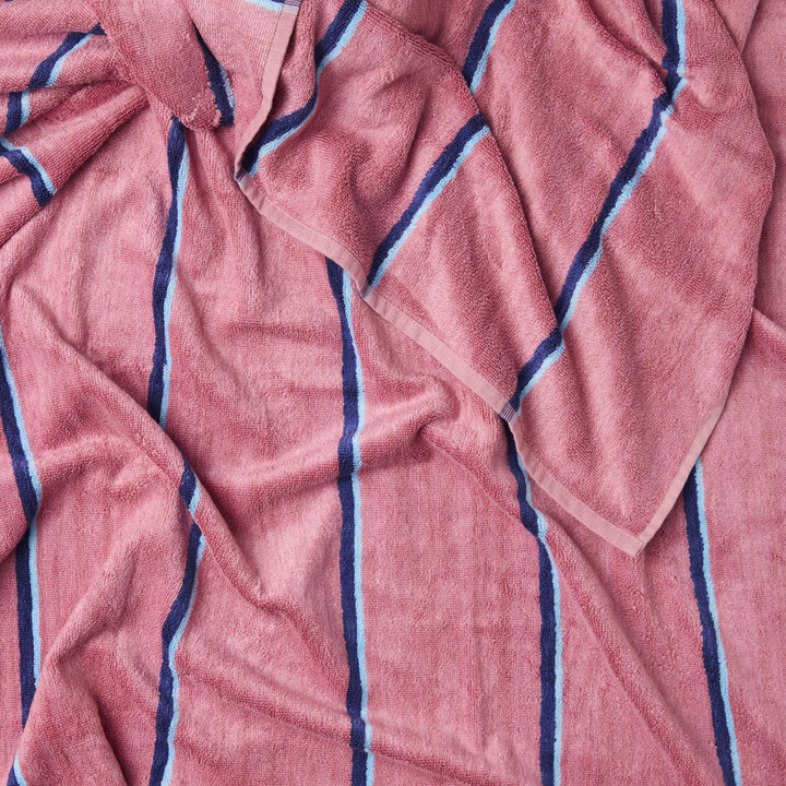 Kip & Co Blushing Stripe Bamboo Terry Hand Towel