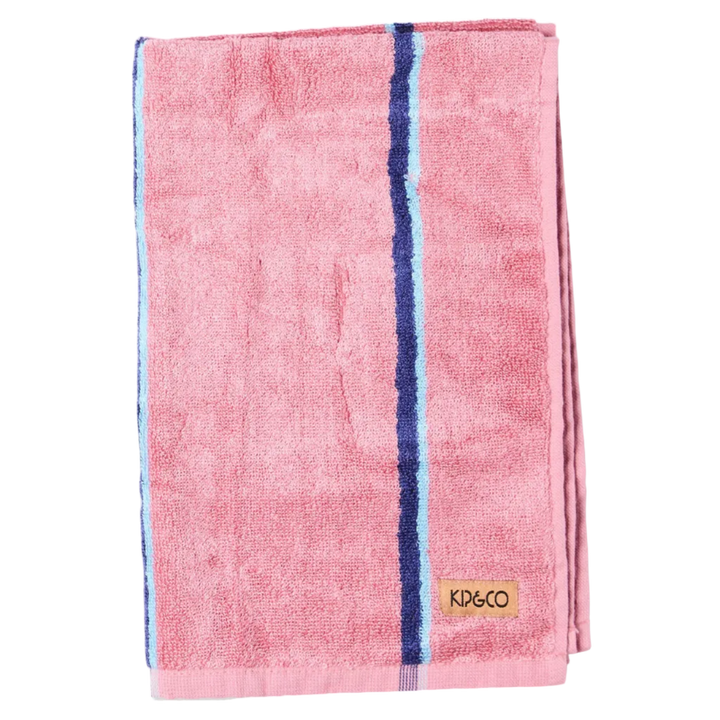 Kip & Co Blushing Stripe Bamboo Terry Hand Towel