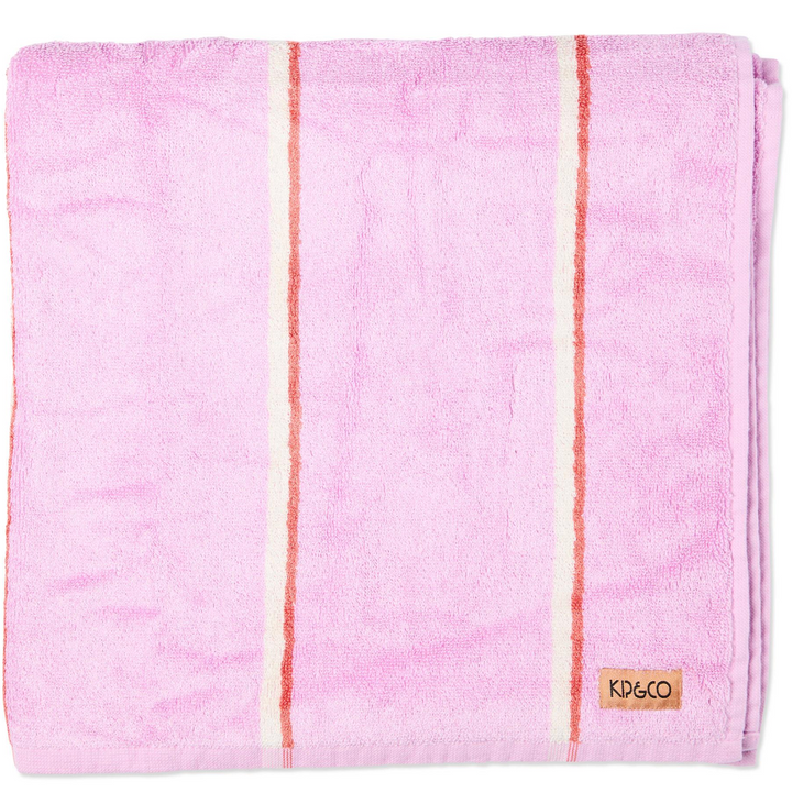 Kip & Co Lavender Field Stripe Bamboo Terry Bath Towel