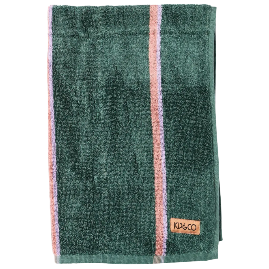 Kip & Co Wakame Crush Stripe Bamboo Terry Hand Towel