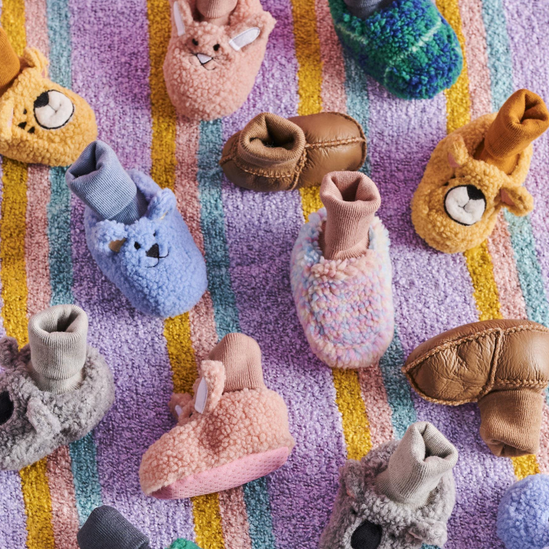 Kip & Co Biscuit Baby Booties