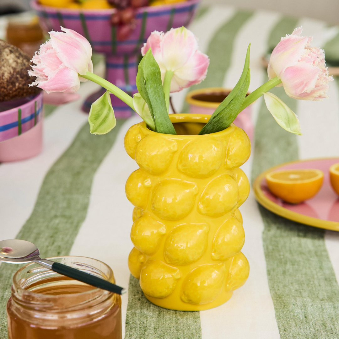 Kip & Co Lemon Vase Small