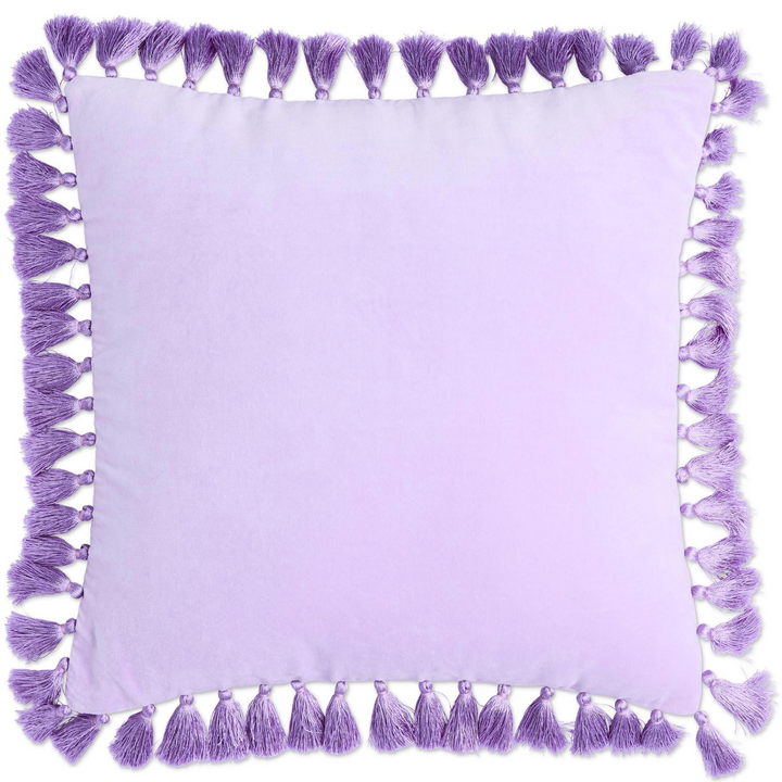 Kip & Co Lilac Velvet Tassel Cushion
