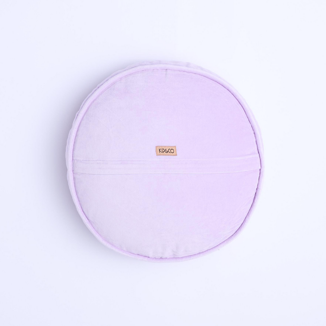 Kip & Co Lilac Velvet Pea Cushion