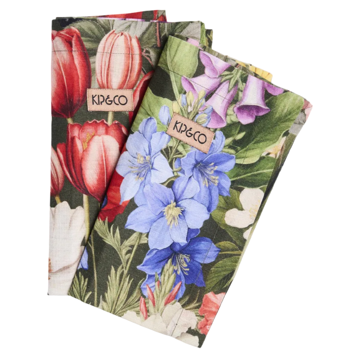 Kip & Co Cottage Garden Eden 4P Napkin Set