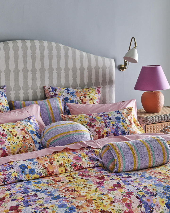Kip & Co Mirage Stripe Square Boucle Cushion
