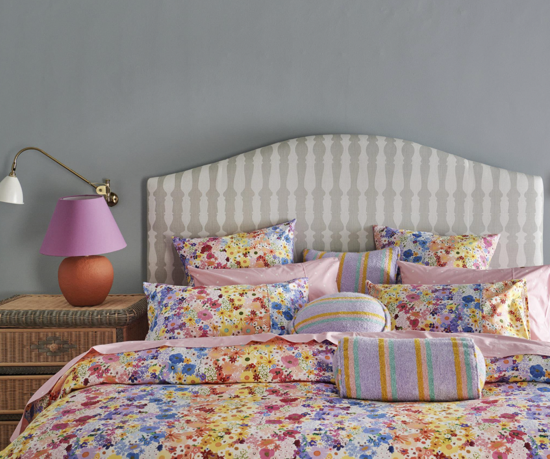Kip & Co Mirage Stripe Square Boucle Cushion