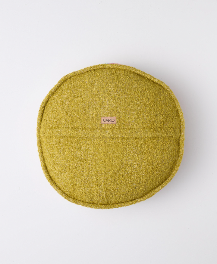 Kip & Co Rose Water Stripe Boucle Pea Cushion