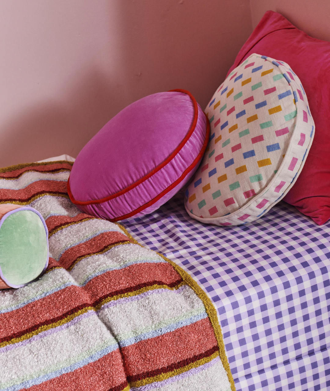 Kip & Co Tic Tak Upholstery Pea Cushion