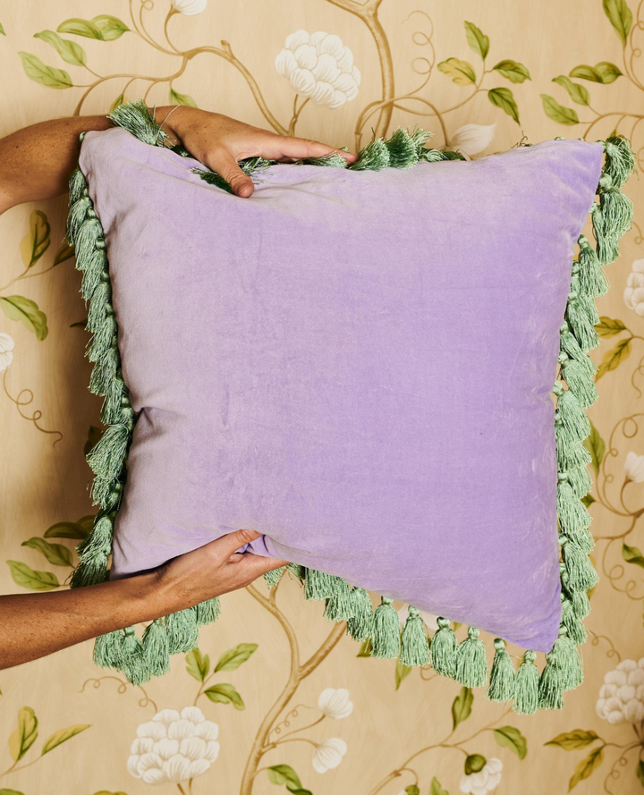 Kip & Co Wisteria Lane Velvet Tassel Cushion