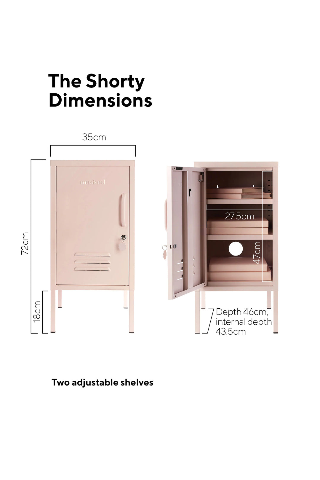 Mustard Made Shorty Locker - Blush