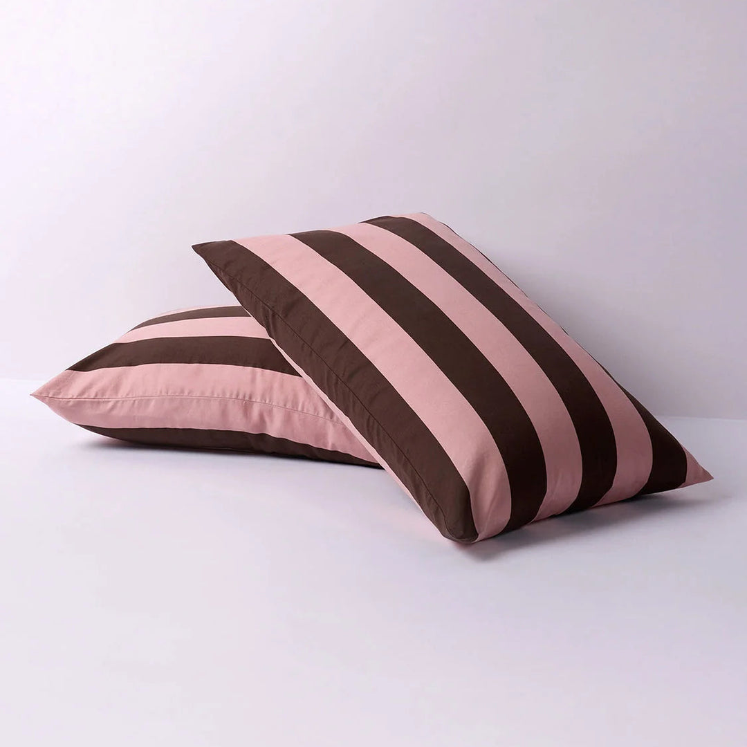 Hommey Pillowcase Set - Rocky Road Stripes