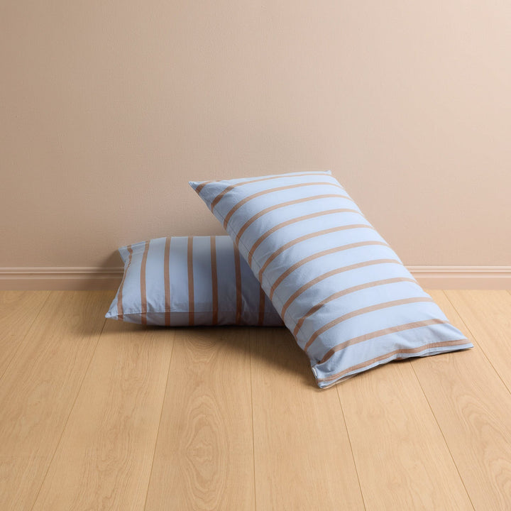 Hommey Pillowcase Pair - Chambray Blue