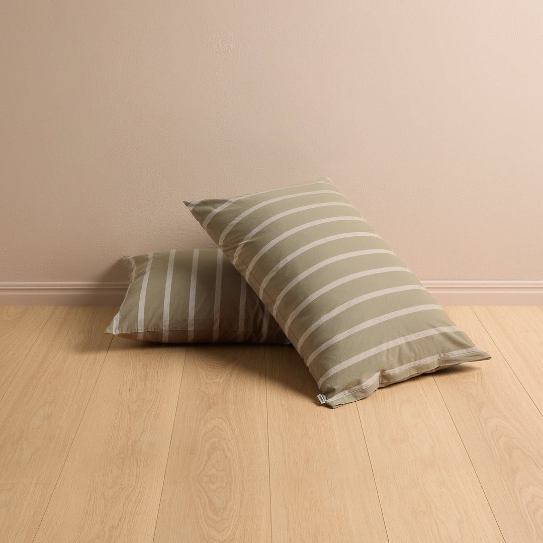 Hommey Pillowcase Pair - Sage Stone