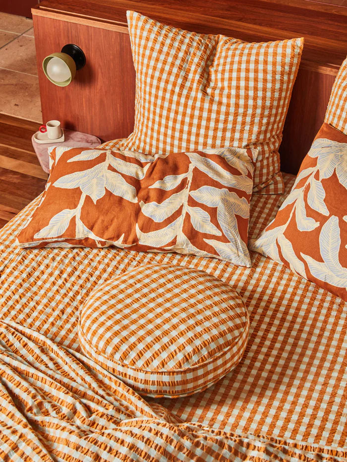 Mosey Me Honey Blue Seersucker Fitted Sheet