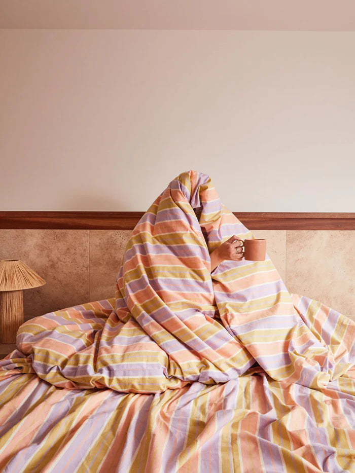 Mosey Me Miami Stripe Quilt Cover