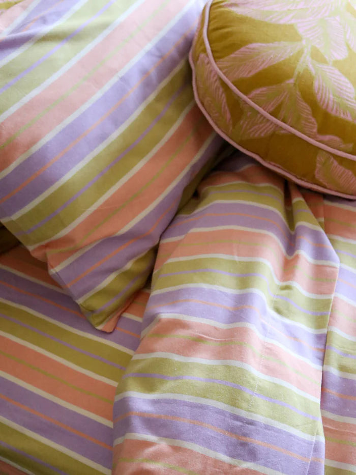 Mosey Me Miami Stripe Quilt Cover