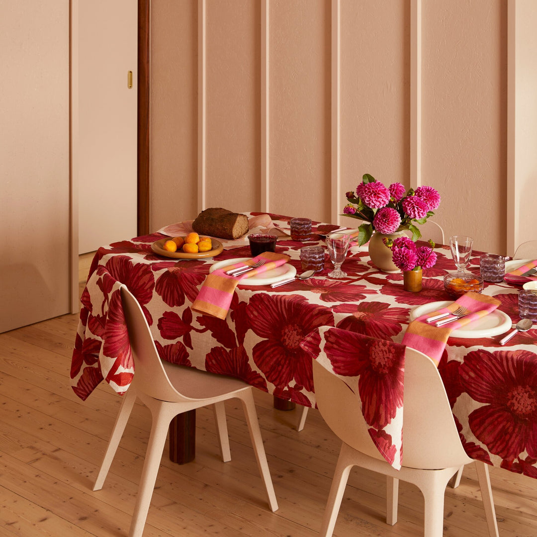 Bonnie & Neil Leon Cerise Tablecloth