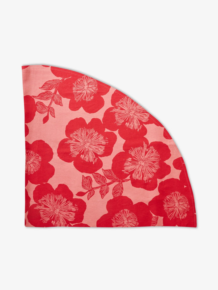 Bonnie & Neil Jardin Pink Linen Tablecloth