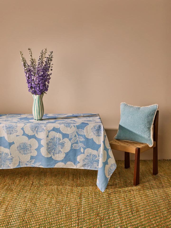 Bonnie & Neil Jardin Dove Linen Tablecloth