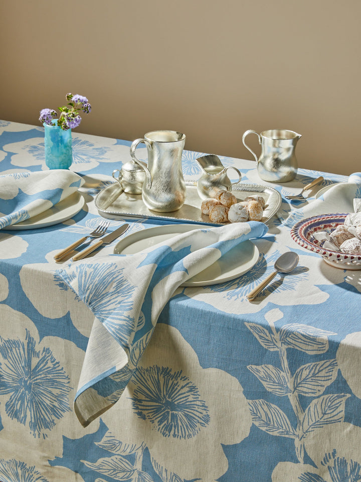 Bonnie & Neil Jardin Dove Linen Tablecloth