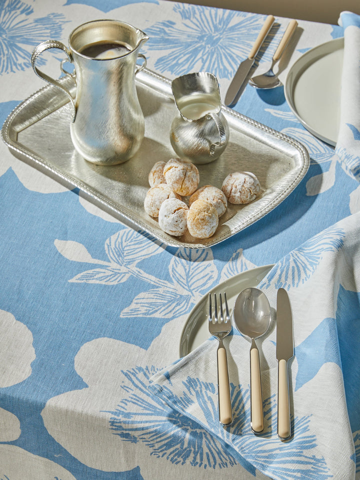 Bonnie & Neil Jardin Dove Linen Tablecloth